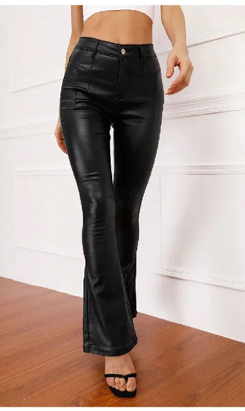 2023-wide-leg-pants-flared-black-pu-pants