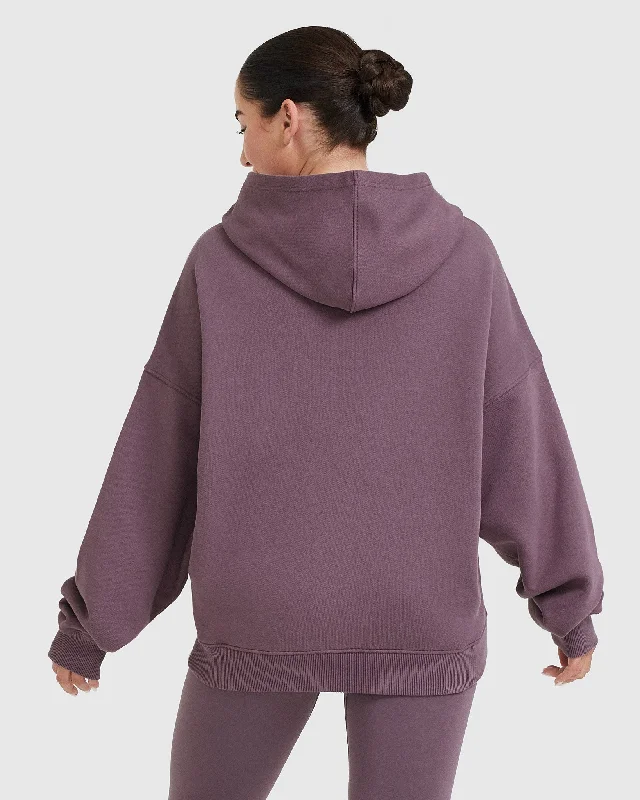 All Day Oversized Hoodie | Vintage Purple