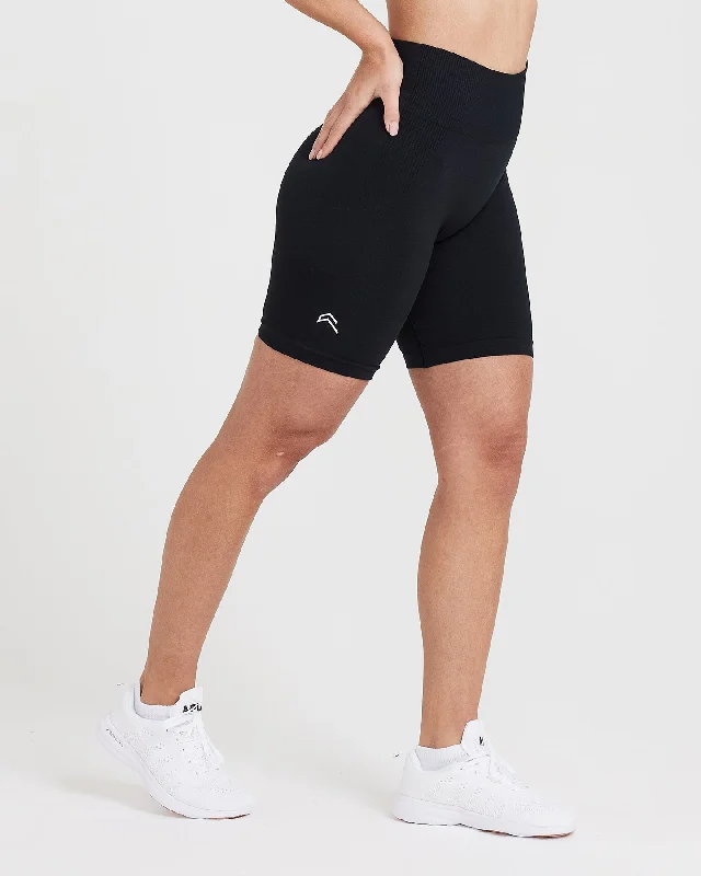 Classic Seamless 2.0 Cycling Shorts | Black Marl