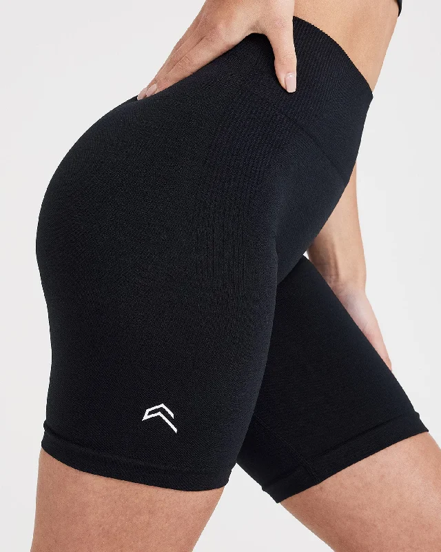 Classic Seamless 2.0 Cycling Shorts | Black Marl