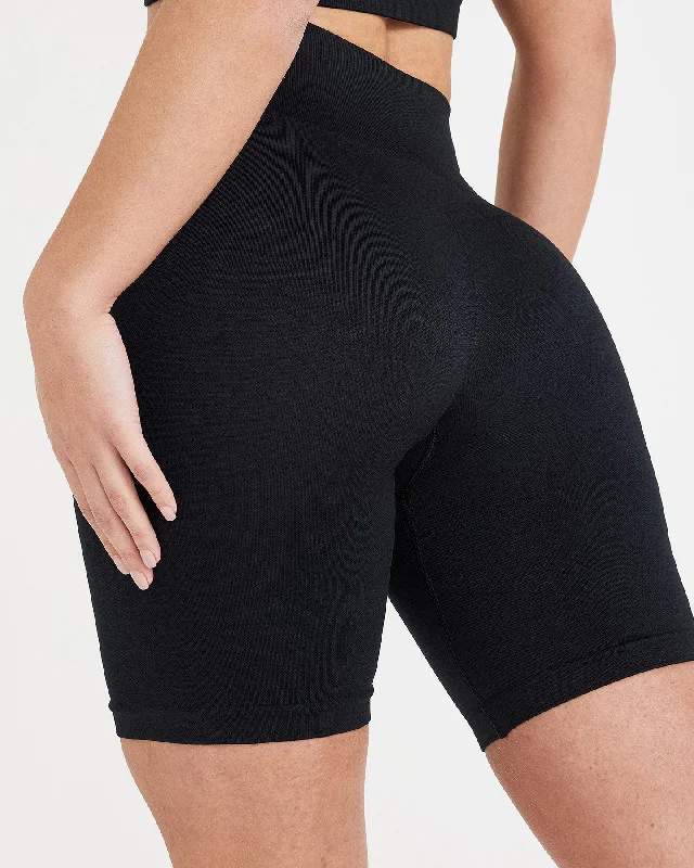 Classic Seamless 2.0 Cycling Shorts | Black Marl