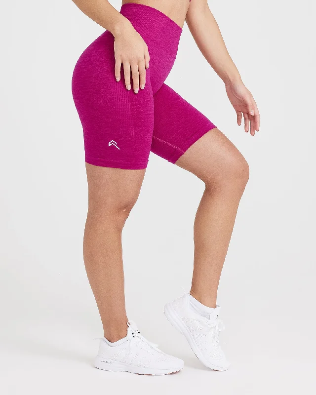 Classic Seamless 2.0 Cycling Shorts | Fuchsia Marl