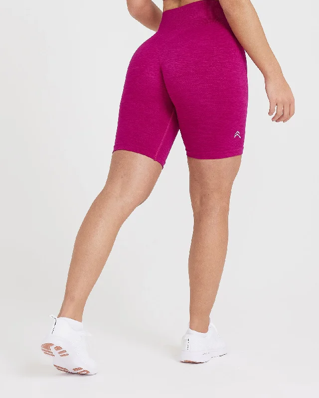 Classic Seamless 2.0 Cycling Shorts | Fuchsia Marl