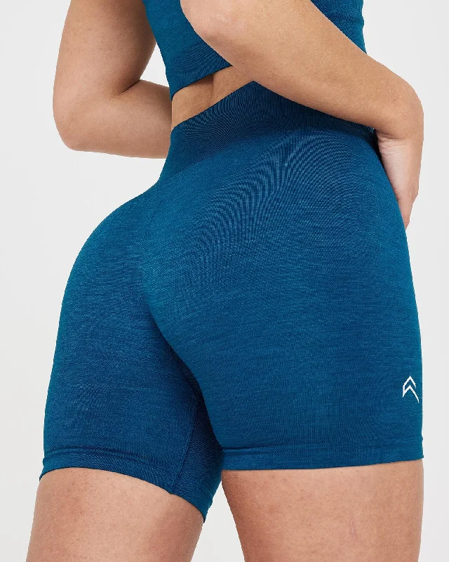 Classic Seamless 2.0 Shorts | Petrol Blue Marl