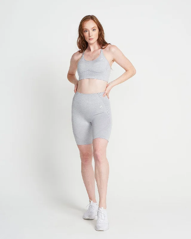 Classic Seamless Cycling Shorts | Grey Marl