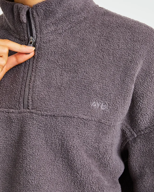 Effortless Oversized Fleece - Charcoal