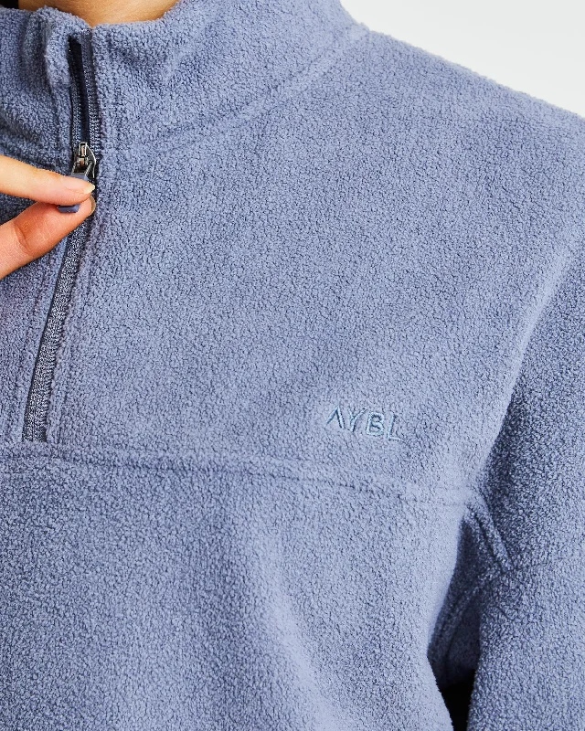 Effortless Oversized Fleece - Stone Blue