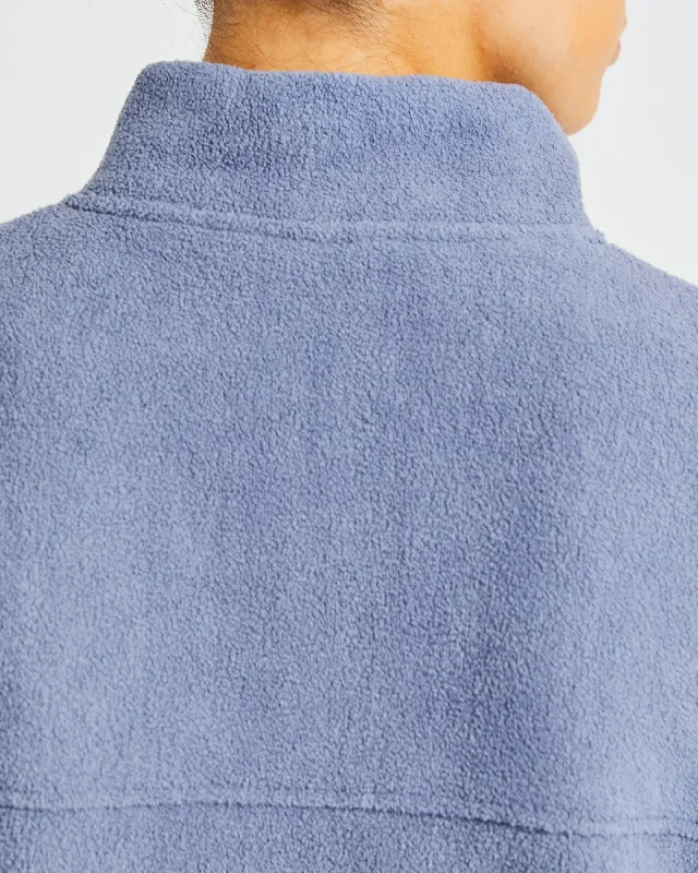 Effortless Oversized Fleece - Stone Blue