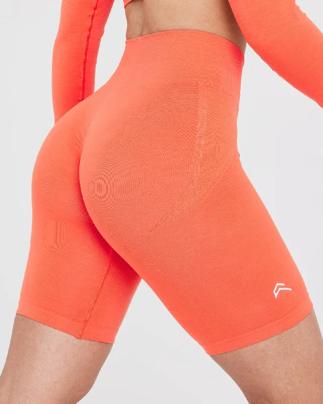 Effortless Seamless Cycling Shorts | Peach Blossom