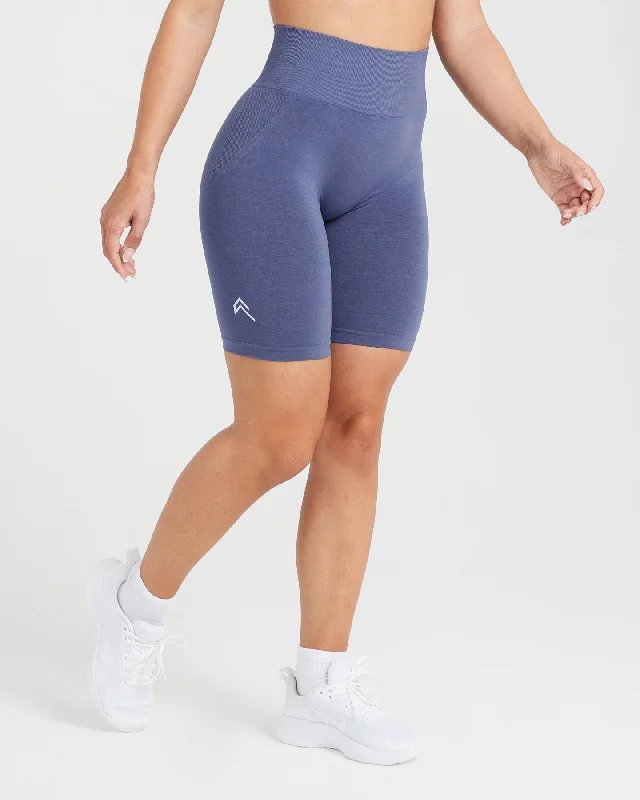 Effortless Seamless Cycling Shorts | Slate Blue