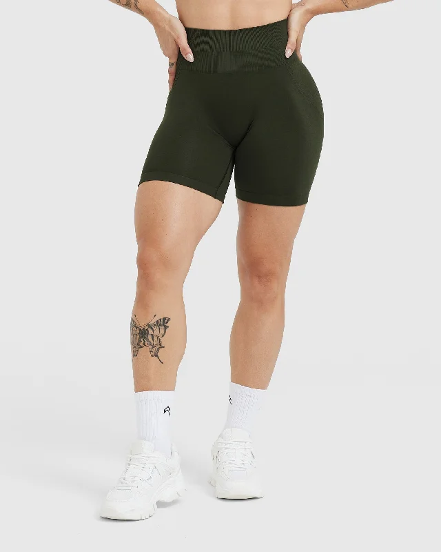 Effortless Seamless Shorts | Khaki