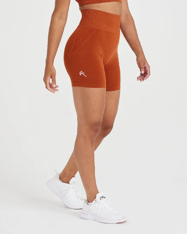 Effortless Seamless Shorts | Warm Copper