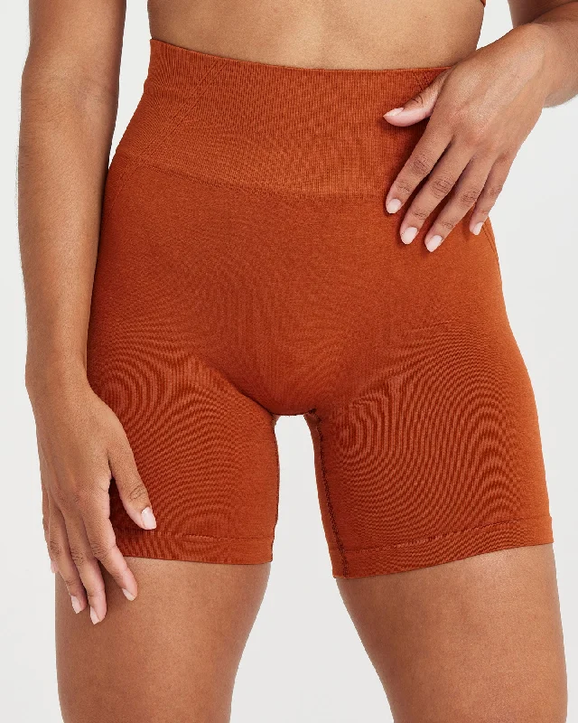 Effortless Seamless Shorts | Warm Copper