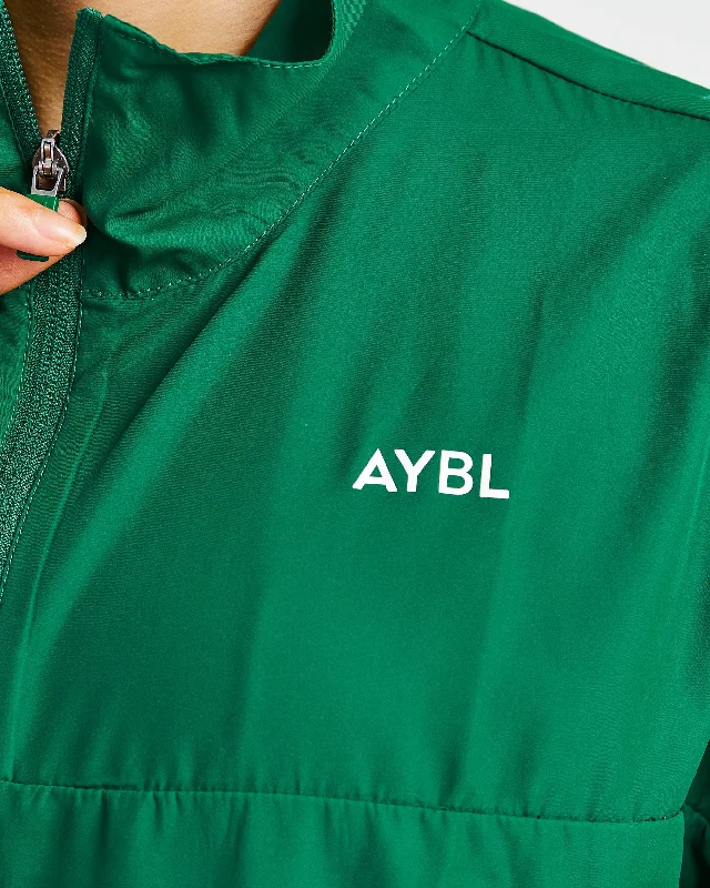 Everyday 1/2 Zip Pullover - Forest Green