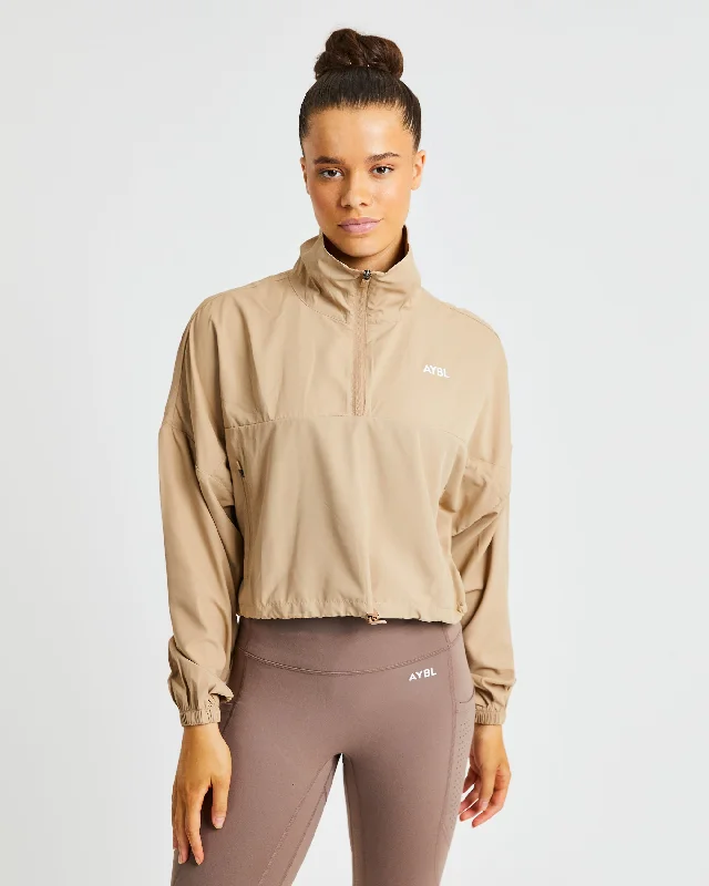 Everyday 1/2 Zip Pullover - Nude