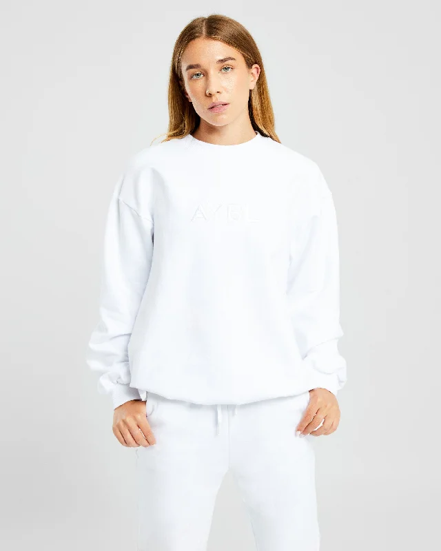 Everyday Relaxed Sweater - White