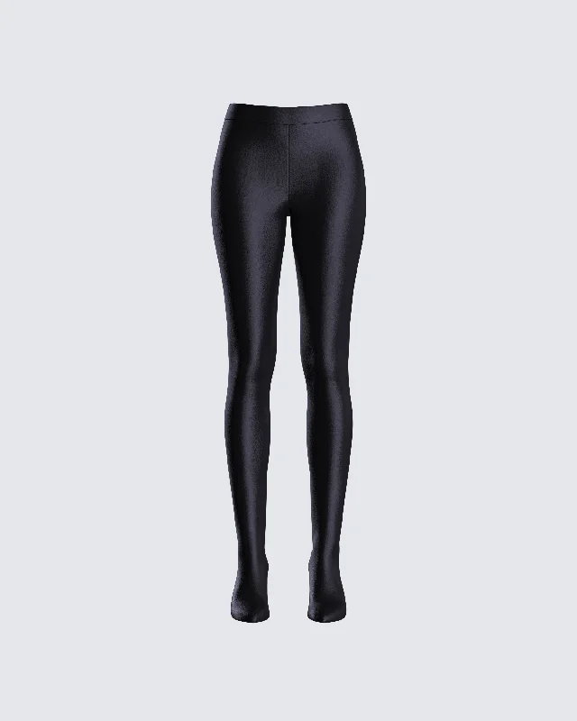 Lux Black High Heel Leggings