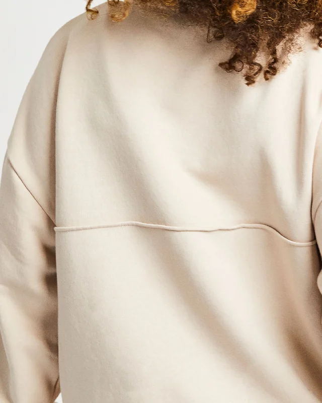 Luxe 1/2 Zip Pullover - Sand