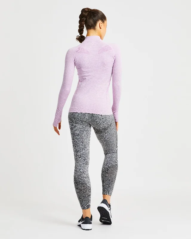 Motion Seamless 1/2 Zip Pullover - Pink