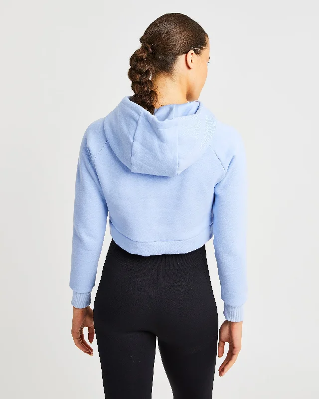 Staple Crop Hoodie - Blue