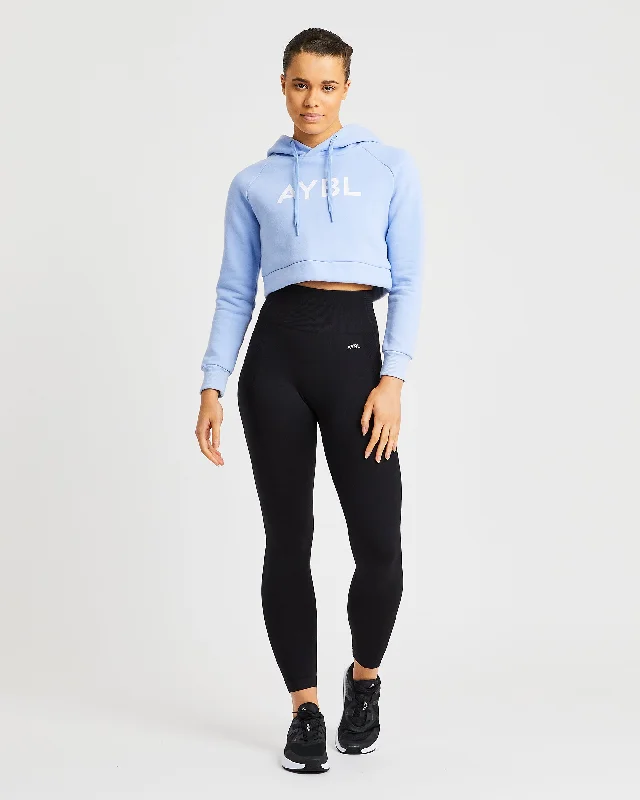 Staple Crop Hoodie - Blue