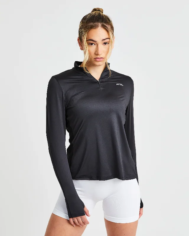 Strive 1/2 Zip Pullover - Black