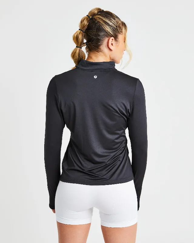 Strive 1/2 Zip Pullover - Black