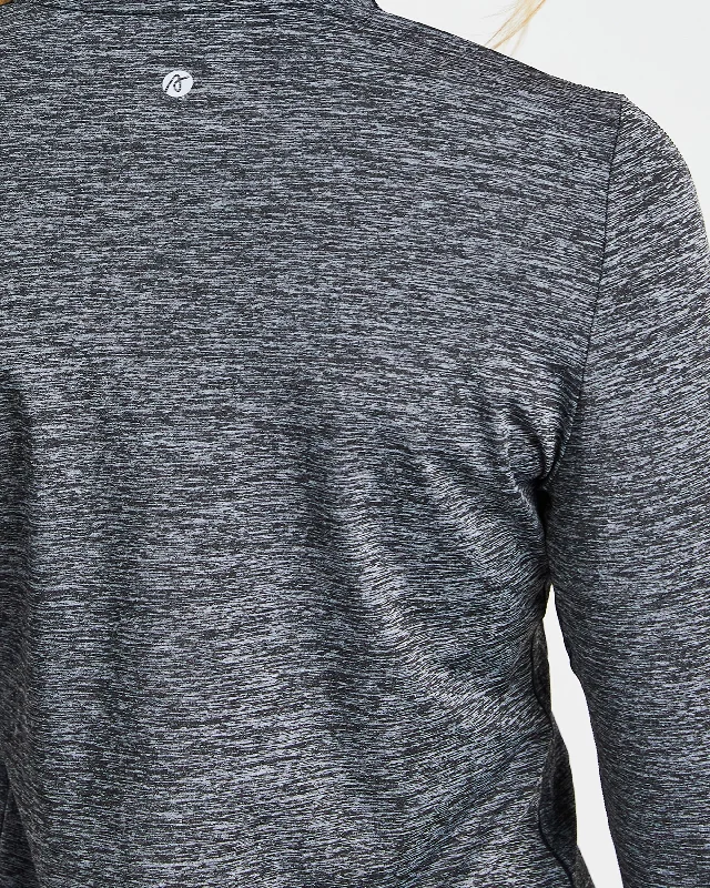 Strive 1/2 Zip Pullover - Grey Marl