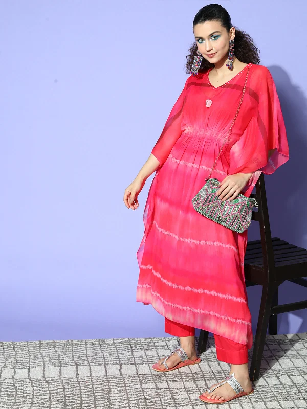 odette-hot-pink-chiffon-stitched-kaftan-set-with-inner-for-women-zl13a329hp-m