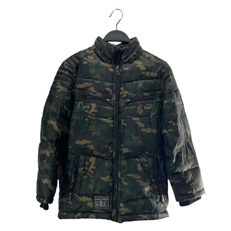 DIESEL/Puffer Jkt/8/Camouflage/Nylon/GRN/ZIPPERS + PATCH