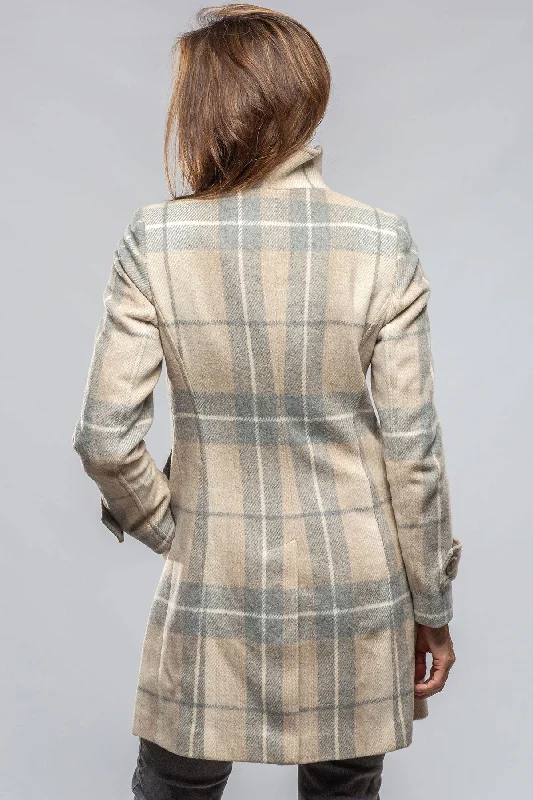 Annemarie Plaid Dbl Brstd Plaid Coat