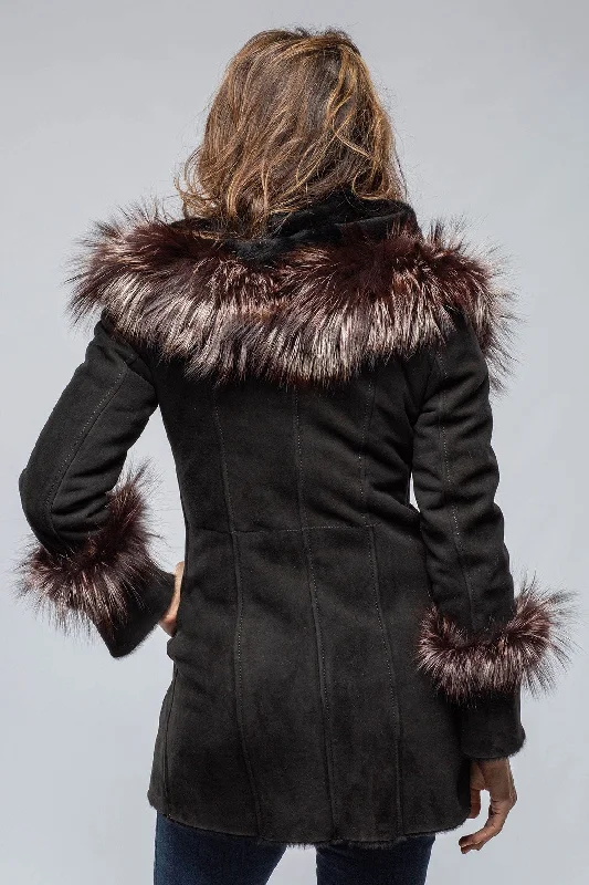 Bigallo Shearling In Black W/ Silver Tipped Fur Trim