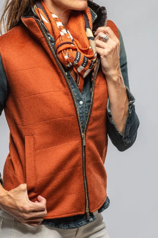 Diana Vest In Rust