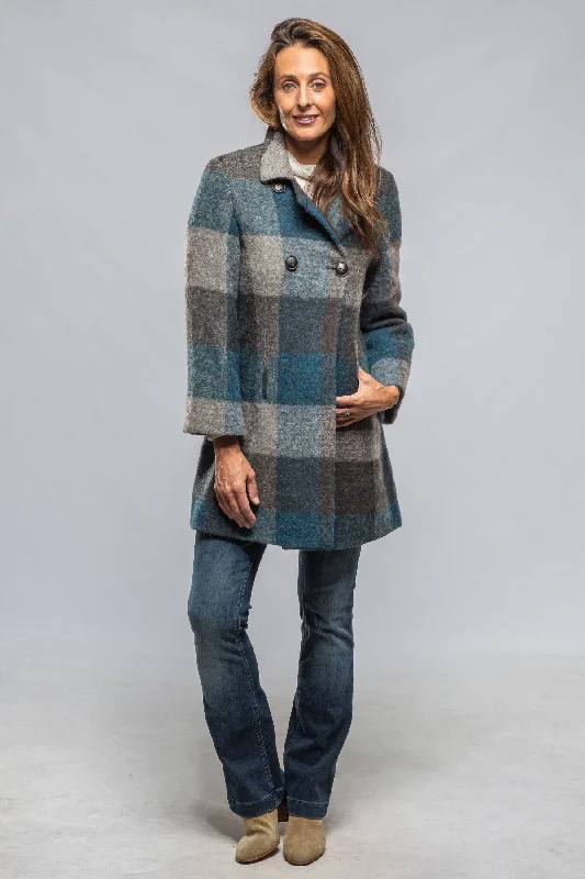 Lexi Dbl Brstd Plaid Swing Coat