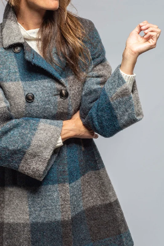 Lexi Dbl Brstd Plaid Swing Coat