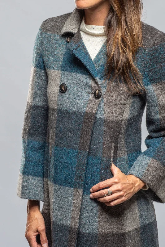 Lexi Dbl Brstd Plaid Swing Coat