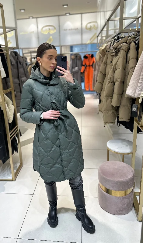 Spring Diamond Quilted Lightweight Coat