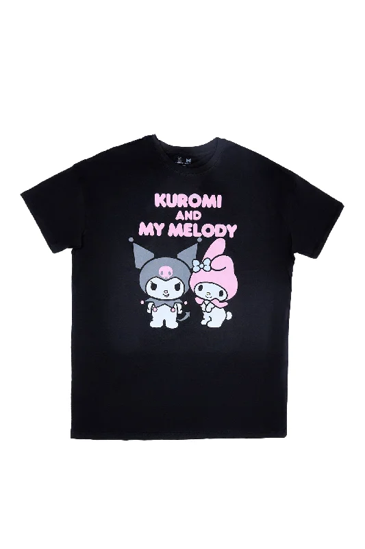 Kuromi My Melody Graphic Relaxed Tee