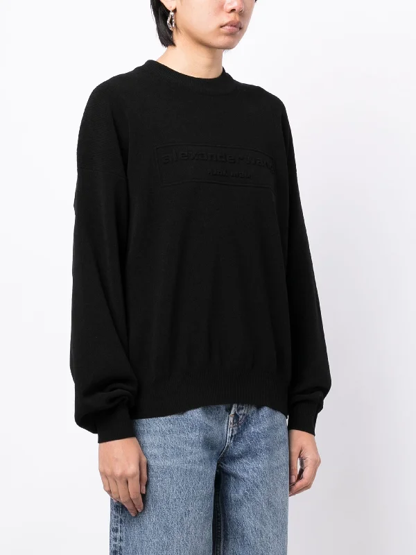 alexander-wang-embossed-logo-ribbed-pullover-sweatshirts-300039027blk