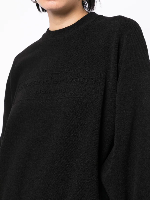 alexander-wang-embossed-logo-ribbed-pullover-sweatshirts-300039027blk