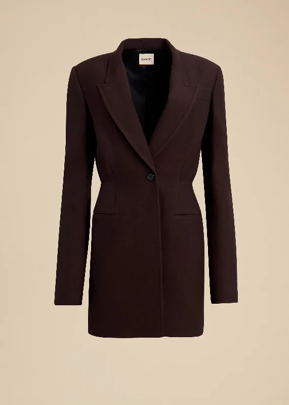 The Beckett Blazer in Dark Brown