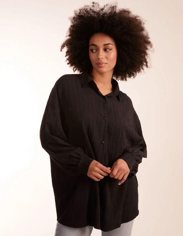 Crinkle Oversized Shirt