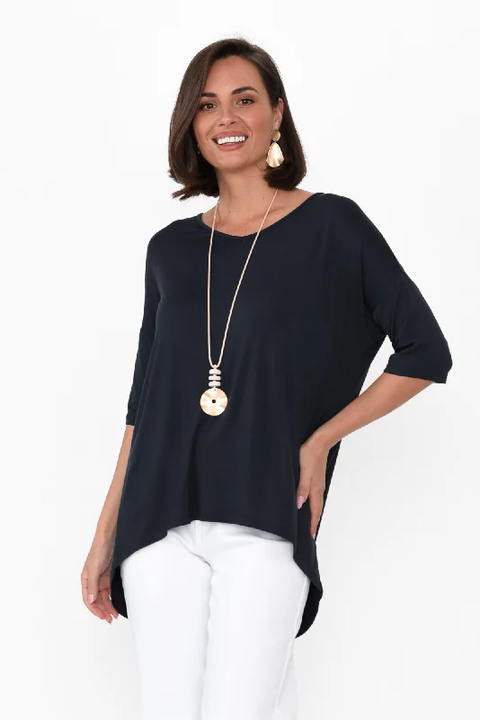 brielle-charcoal-bamboo-v-neck-top