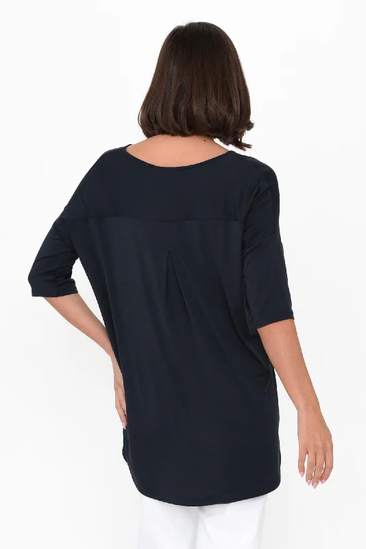 brielle-charcoal-bamboo-v-neck-top