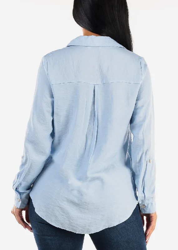 button-down-long-sleeve-shirt-light-blue-w-pockets-tw1122blu