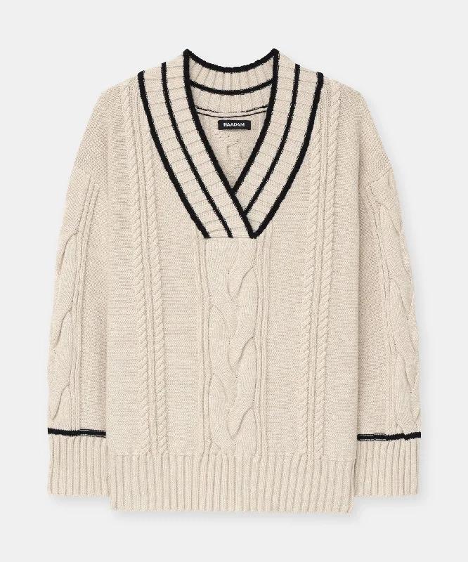 cafe-cotton-cashmere-cable-knit-v-neck