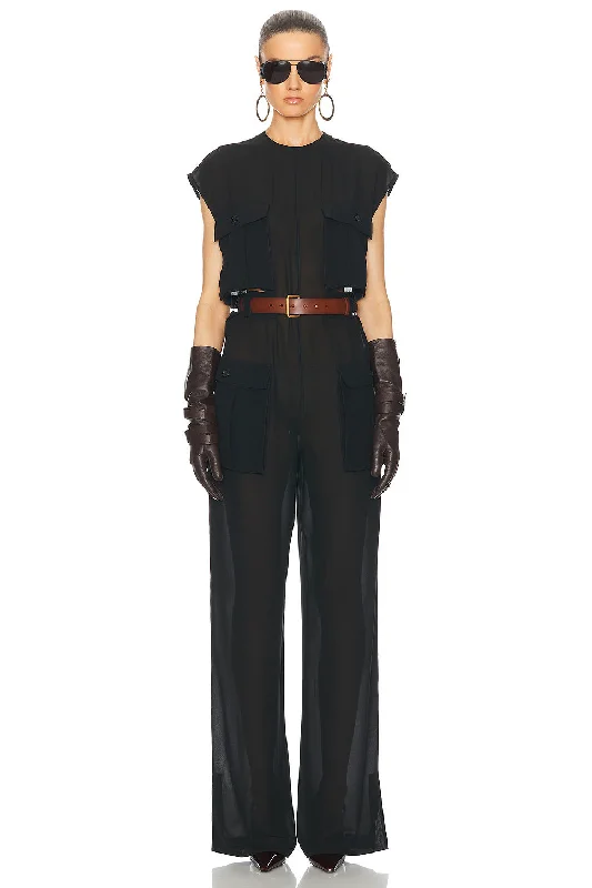 Cap Sleeve Jumpsuit