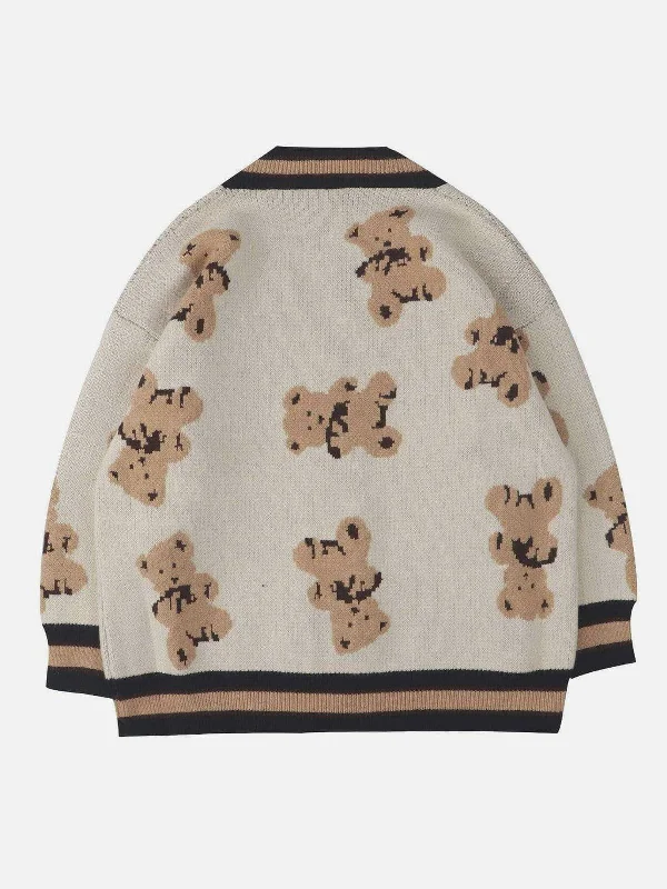 cartoon-bear-print-knitted-cardigan-sweater