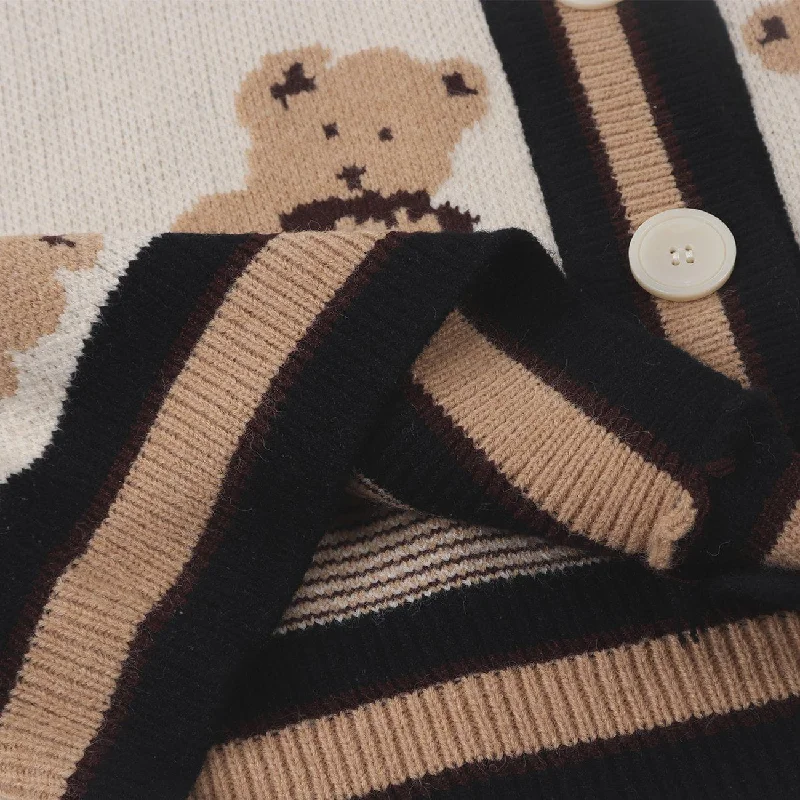 cartoon-bear-print-knitted-cardigan-sweater