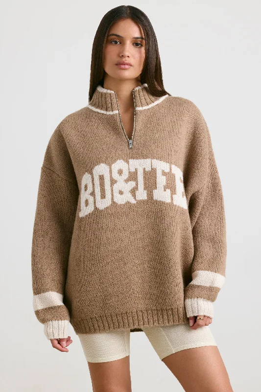 casual-oversized-half-zip-knit-jumper-espresso